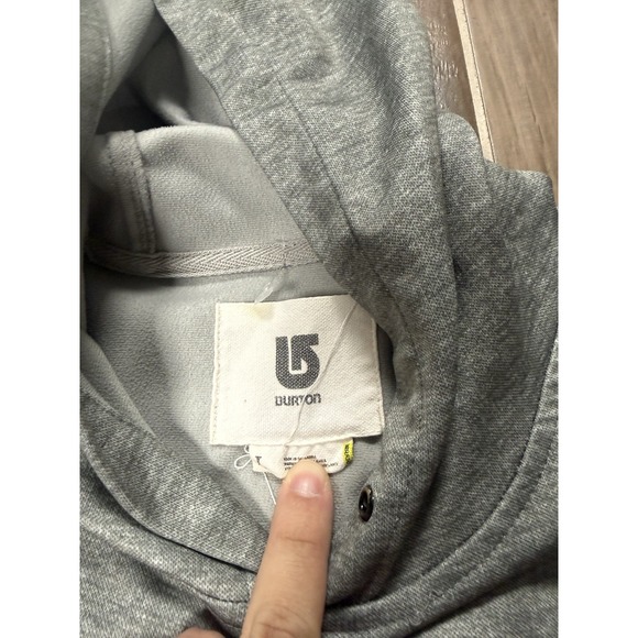 Burton Hoodie Sweatshirt Pullover Sweater Snowboard Ski Mens Sz L - Picture 5 of 6